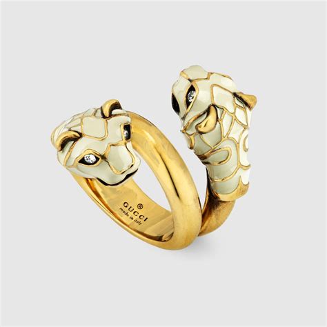 Gucci Anello con testa di tigre 